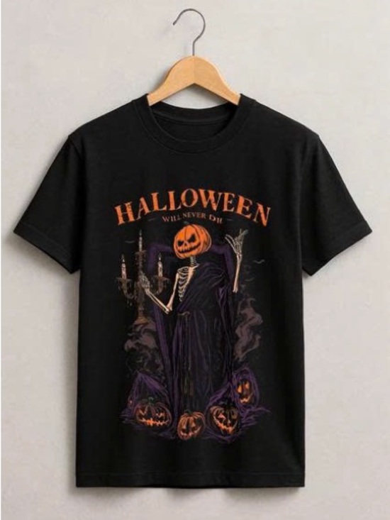 Gildan Other - Halloween Pumpkin Reaper Costume Tee - Black